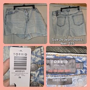 Torrid Classic Light Blue Jean Shorts